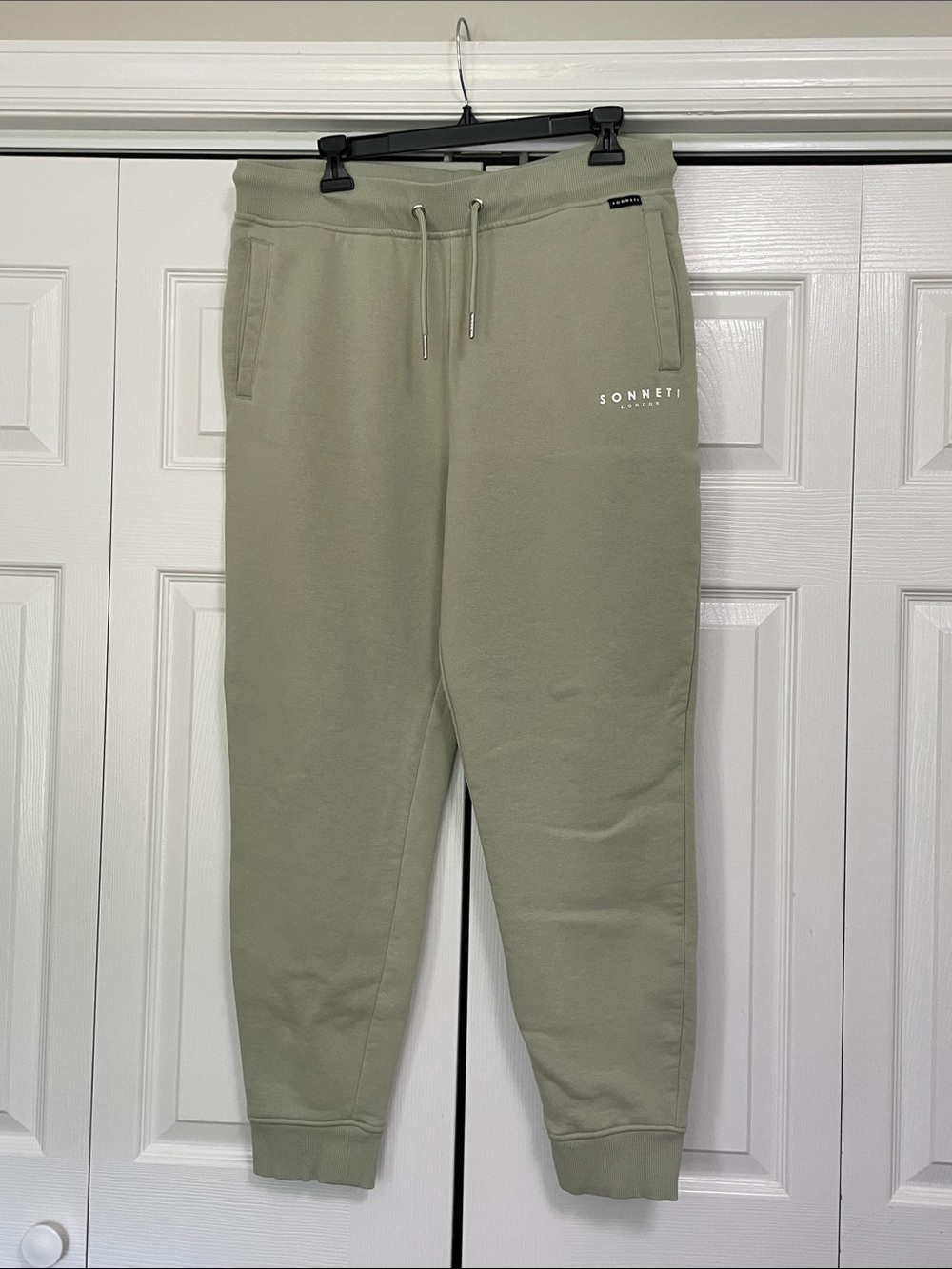EUC Sonneti London Essential Joggers Pants XL light  GreenCotton Fleece Lined